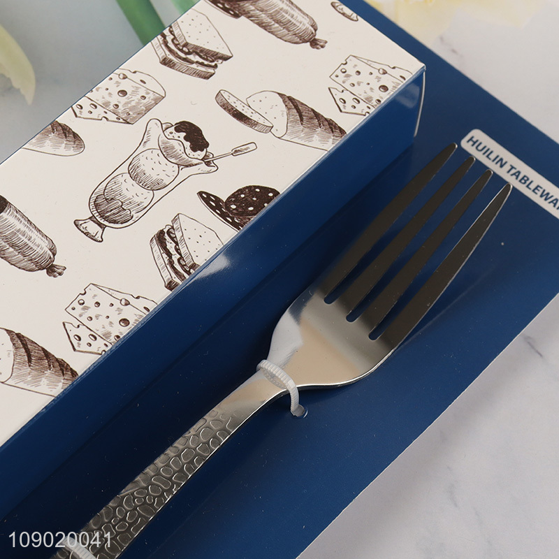 Good Quality 6PCS Snakeskin Pattern Stainless Steel Dinner forks Set