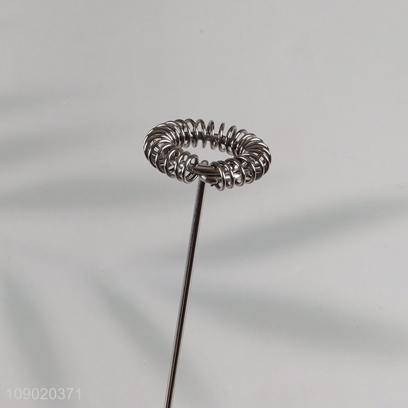 Hot selling stainless steel handheld electric milk frother foam maker wholesale