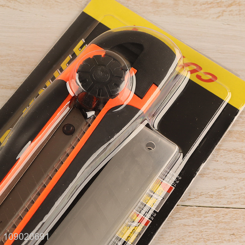 New Product 18mm Carbon Steel Utility Knife Heavy Duty Snap-Off Box Cutter
