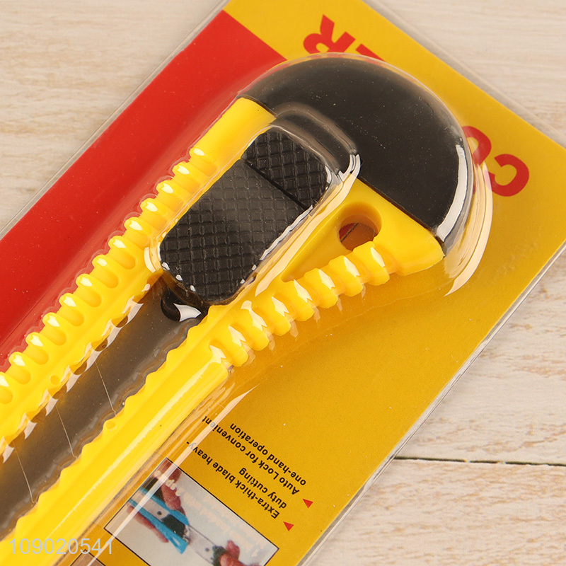 Hot Selling 18mm Retractable Box Cutter Carbon Steel Snap-Off Utility Knife