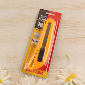 New Product 18mm Carbon Steel Retractable Snap-Off Utility Knife for Cardboard