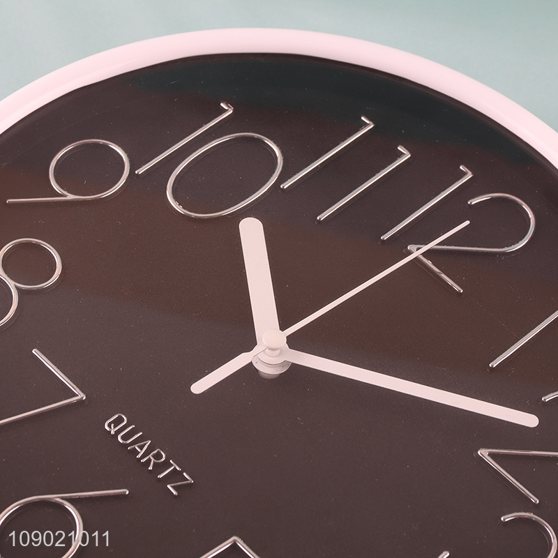 Factory Price Round Silent Plastic Wall Clock for Home Office School Kitchen