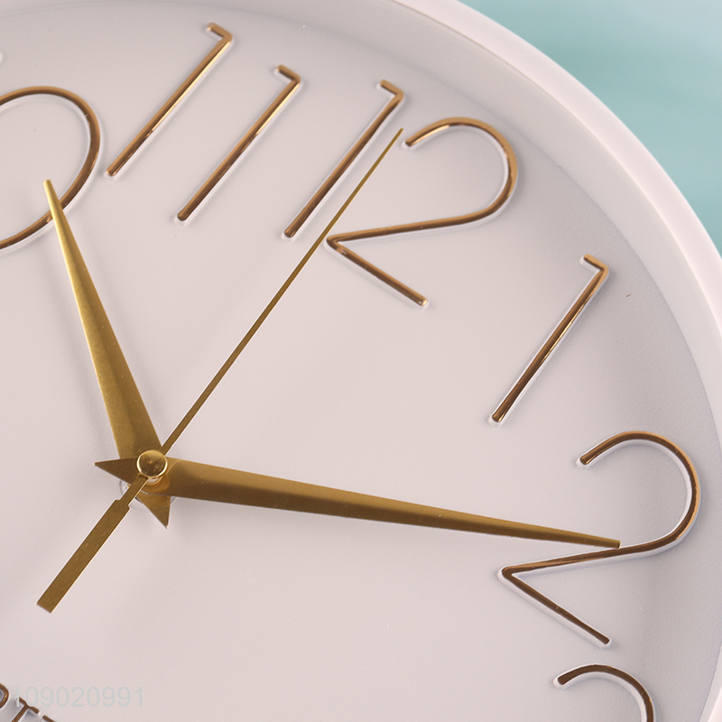 New Product Round Plastic Wall Clock for Living Room Bedroom Classroom decor
