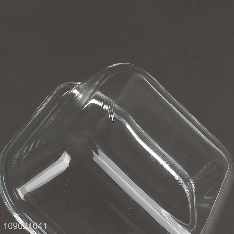 Good quality home kitchen sealed glass food container preservation box with bamboo lid