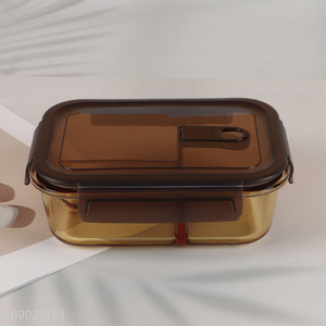 Yiwu market portable heat-resistant glass 3compartment <em>lunch</em> <em>box</em> <em>preservation</em> <em>box</em>