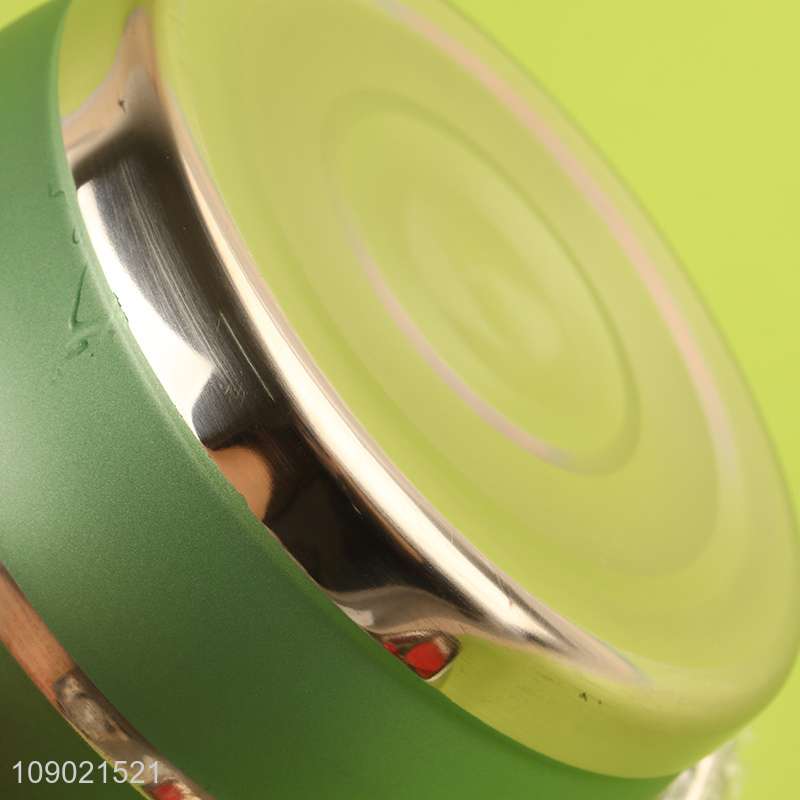 Wholesale 2-Layered Stainless Steel Food Container Thermal Lunch Box with Handle