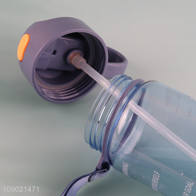 Hot Selling 1000ml Leak Proof Plastic Sports Water Bottle for Gym Fitness