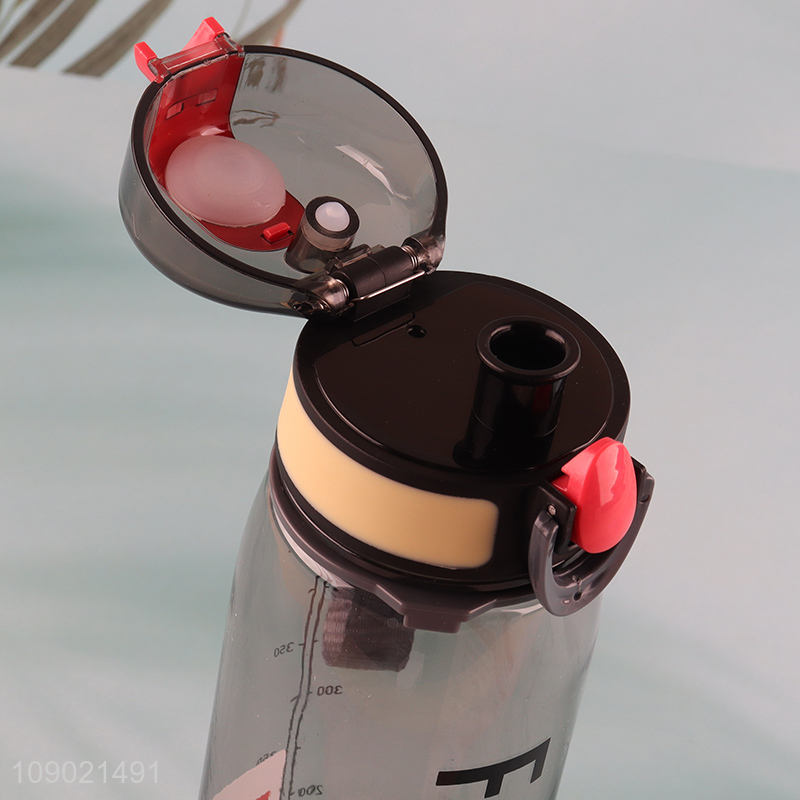 New Arrival 600ml Unbreakable Leak Proof Plastic Fitness Sports Water Bottle