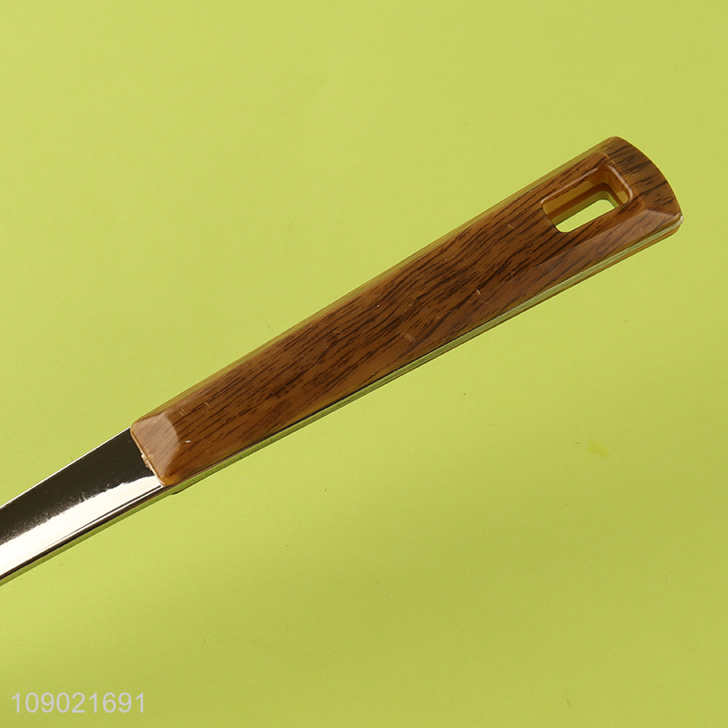 Wholesale Stainless Steel Spaghetti Server with Imitation Wood Grain Handle