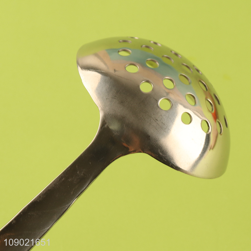 High Quality Stainless Steel Slotted Ladle for Cooking and Mixing