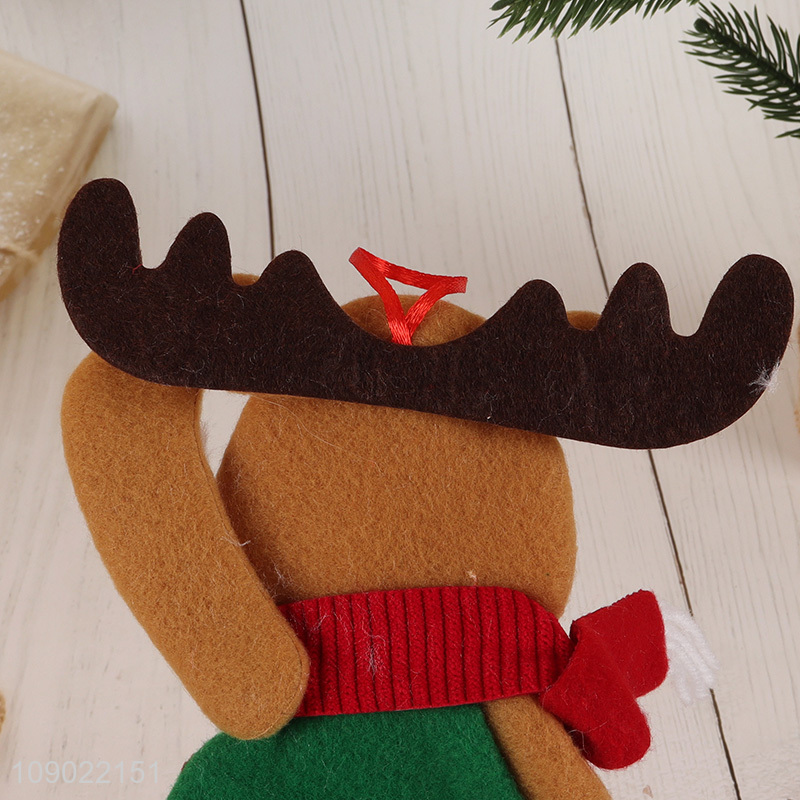 Yiwu market elk shape Christmas tree hanging ornaments for Christmas decoration