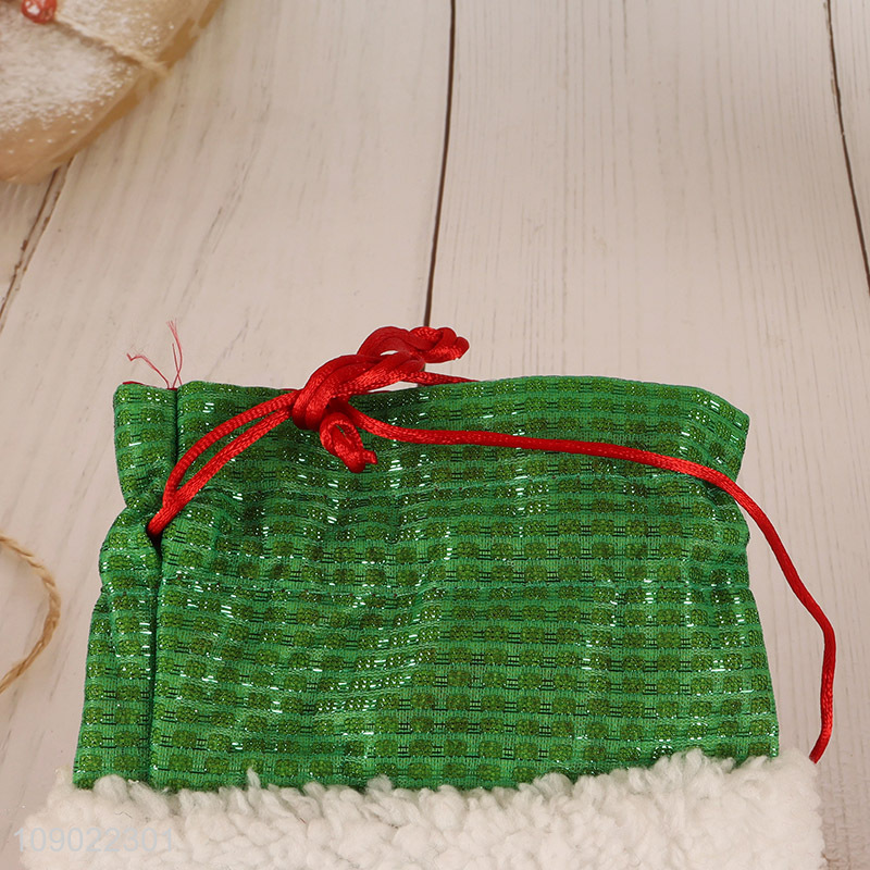 Hot items reusable red wine bags dining table decorations for Christmas