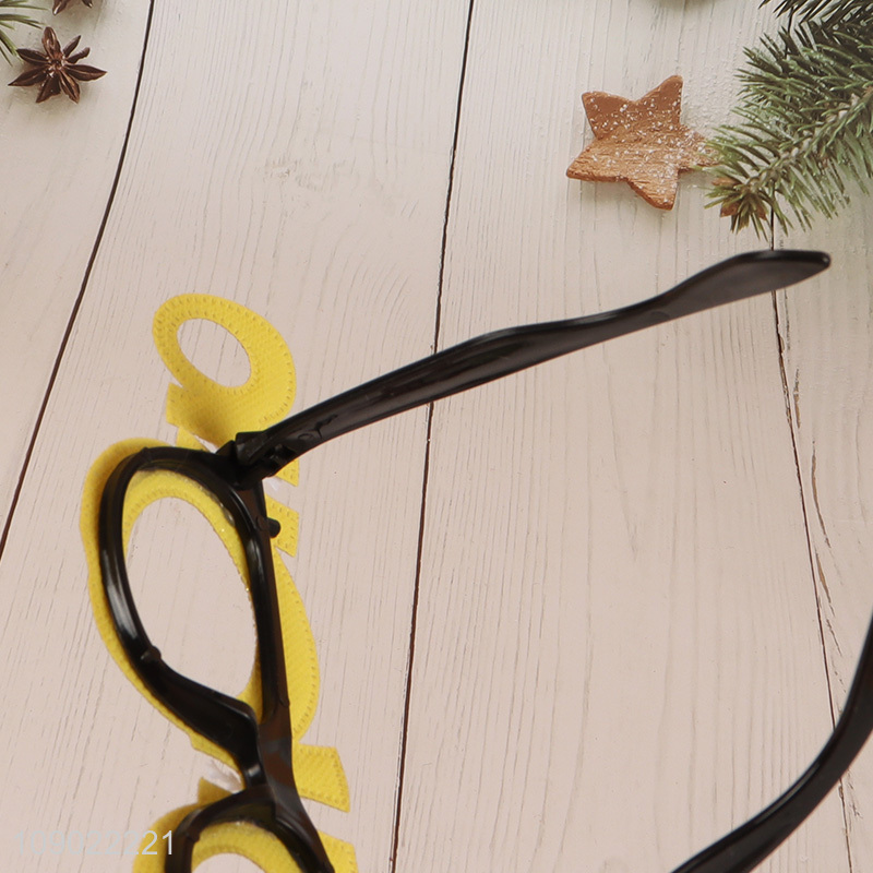 Factory price golden Christmas party supplies adult kids glasses for sale