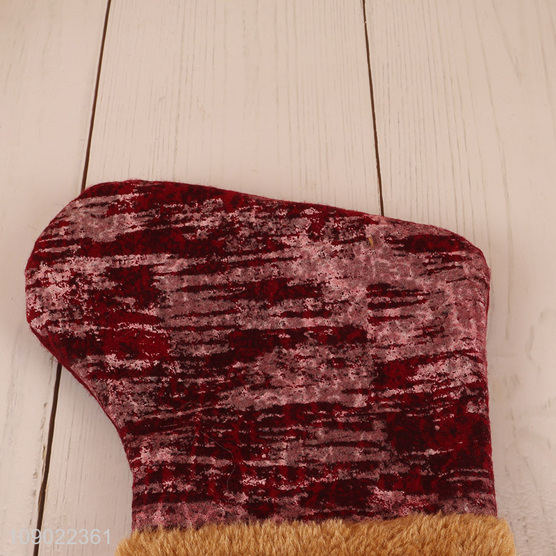 Factory price Christmas decorating Santa Claus hanging Christmas stocking for sale