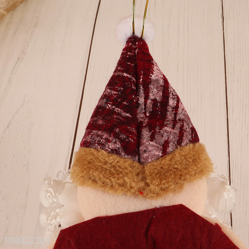 Factory price Christmas decorating Santa Claus hanging Christmas stocking for sale