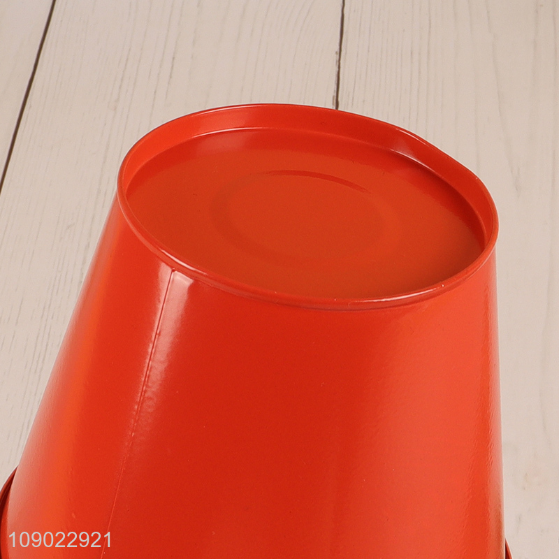Factory price festival supplies handheld iron bucket candy bucket for decoration