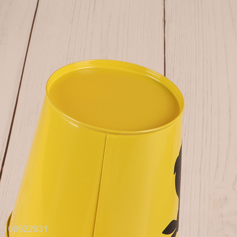 Hot selling multicolor iron bucket Easter rabbit handheld iron bucket