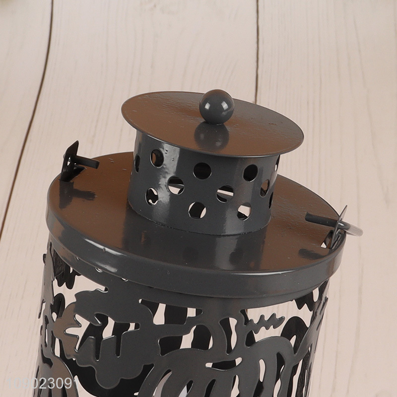 China factory Halloween decoration iron lantern led lights for home decor