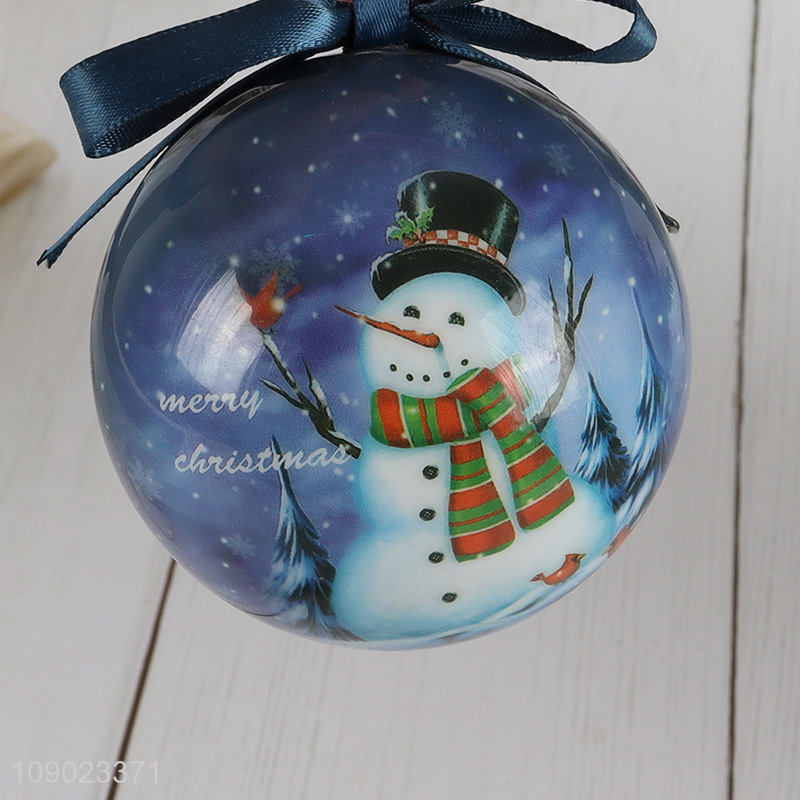 Top quality snowman pattern Christmas decoration hanging ornaments Christmas ball