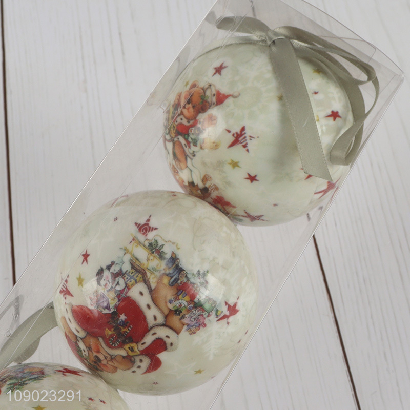 China products 3pcs xmas tree hanging ornaments Christmas ball for decoration