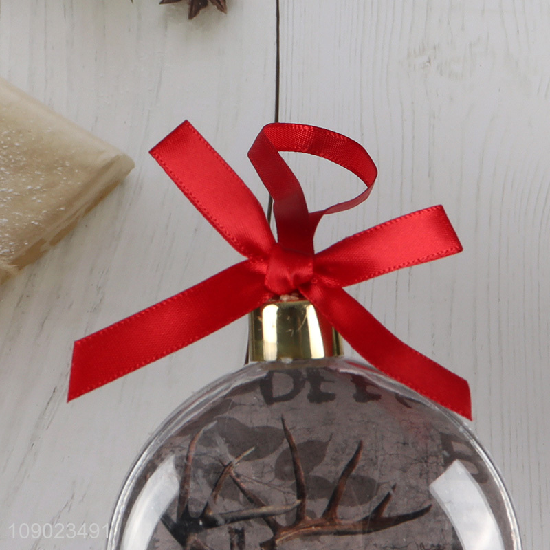 Factory price xmas tree hanging ornaments photo frame ball for sale