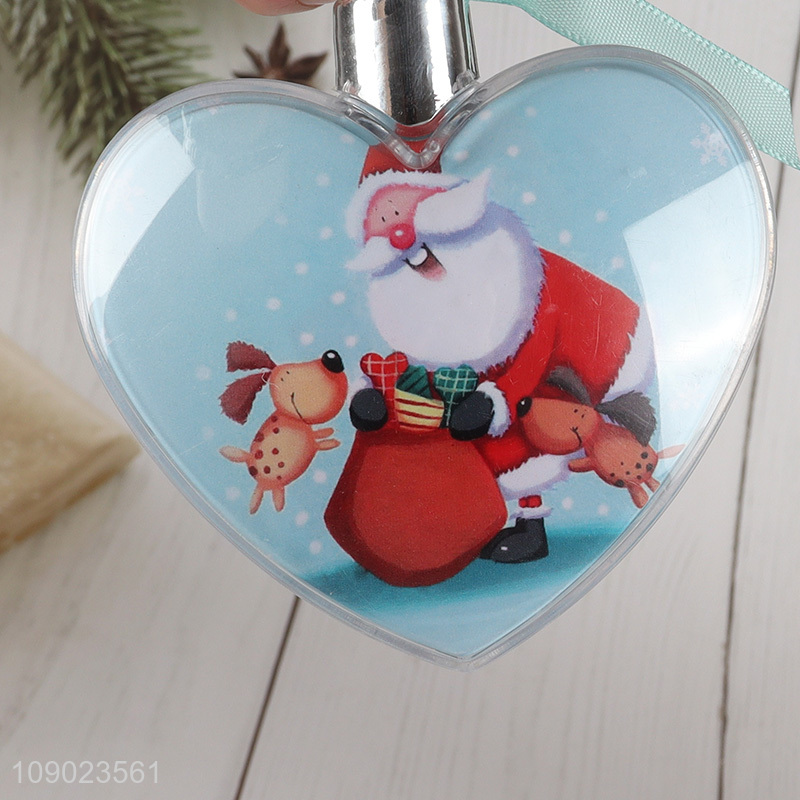 Good price heart shape Christmas tree hanging ornaments photo frame ball