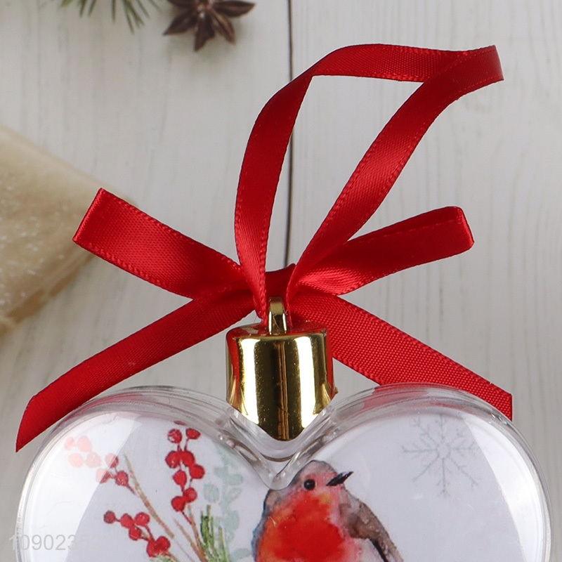 Good sale heart shape Christmas tree hanging ornaments photo frame ball