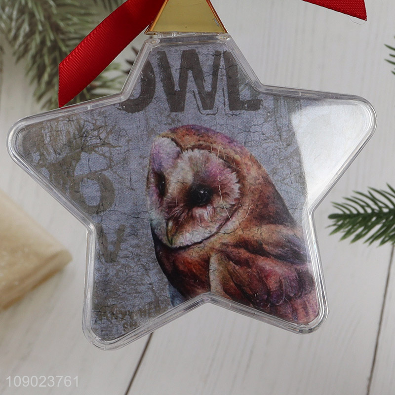 Good selling star shape photo frame hanging ornaments Christmas ornaments decoration