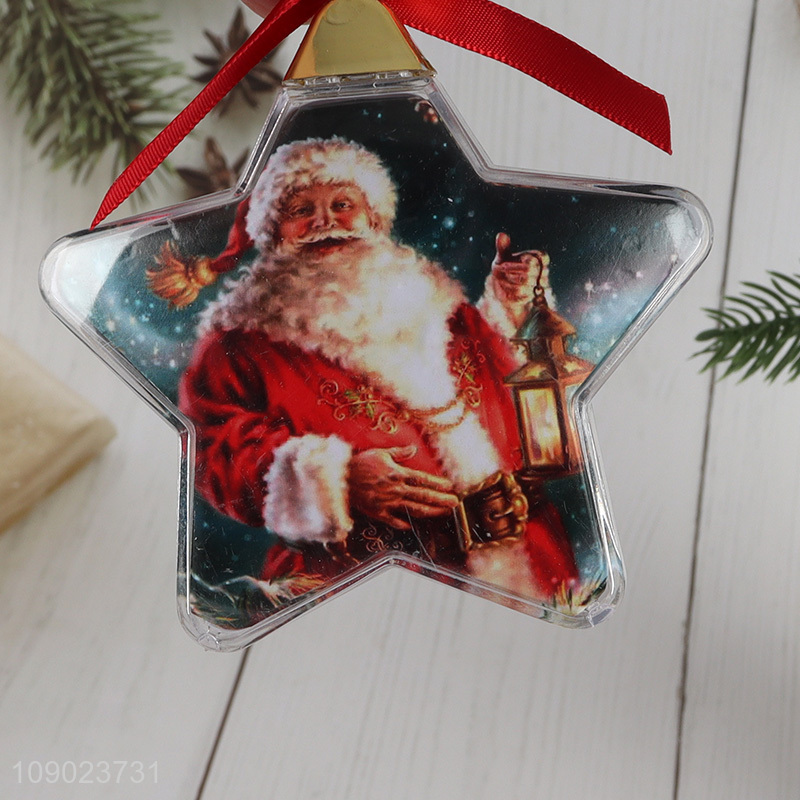 Hot selling star shape photo frame hanging ornaments Christmas decoration wholesale