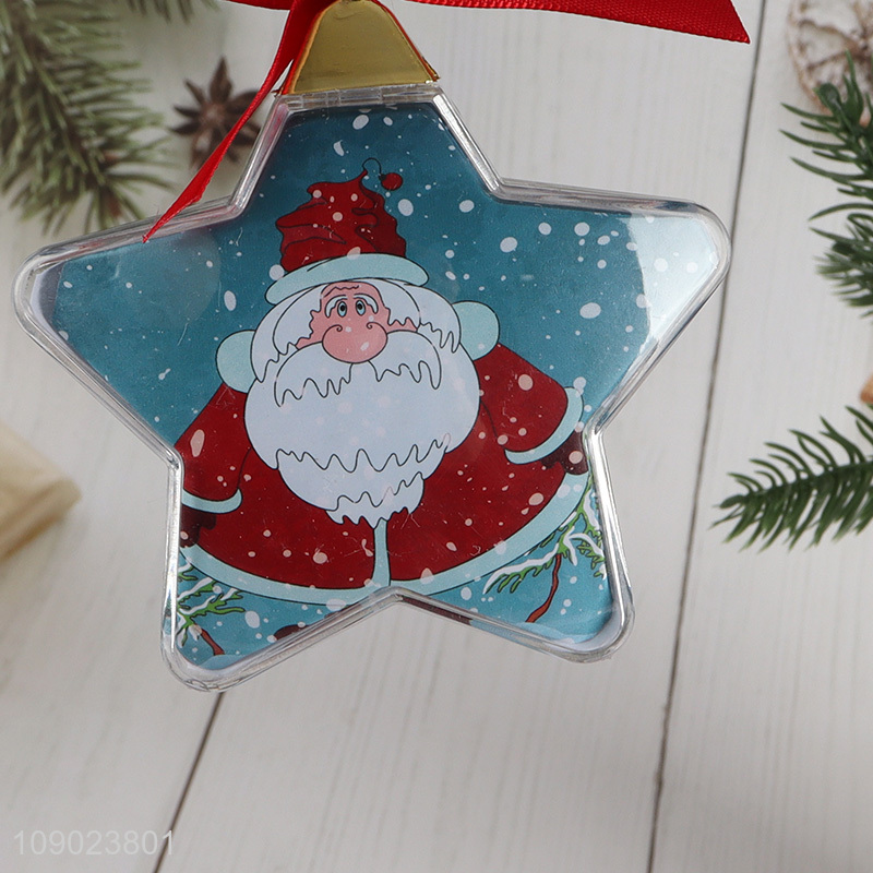 Hot products star shape Christmas decoration photo frame hanging ornaments for sale