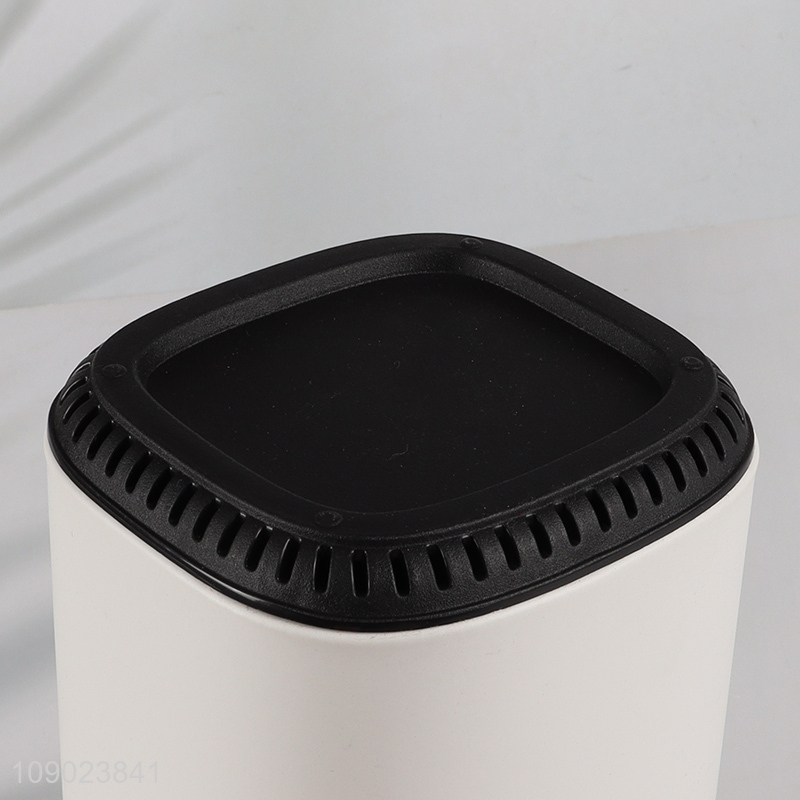 New arrival flip lid stainless steel handle toilet brush with holder