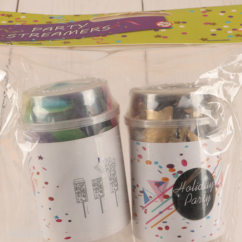 Best selling push pop confetti streamer party popper holiday party decoration