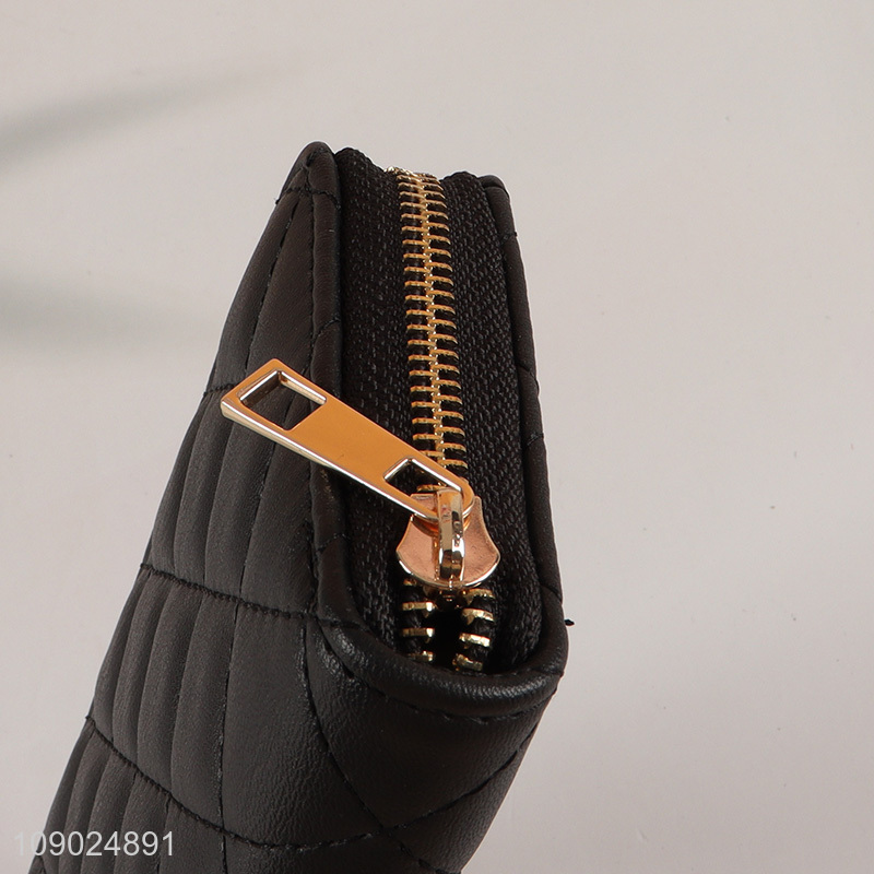 Hot selling fashionable pu leather waterproof ladies wallet wholesale
