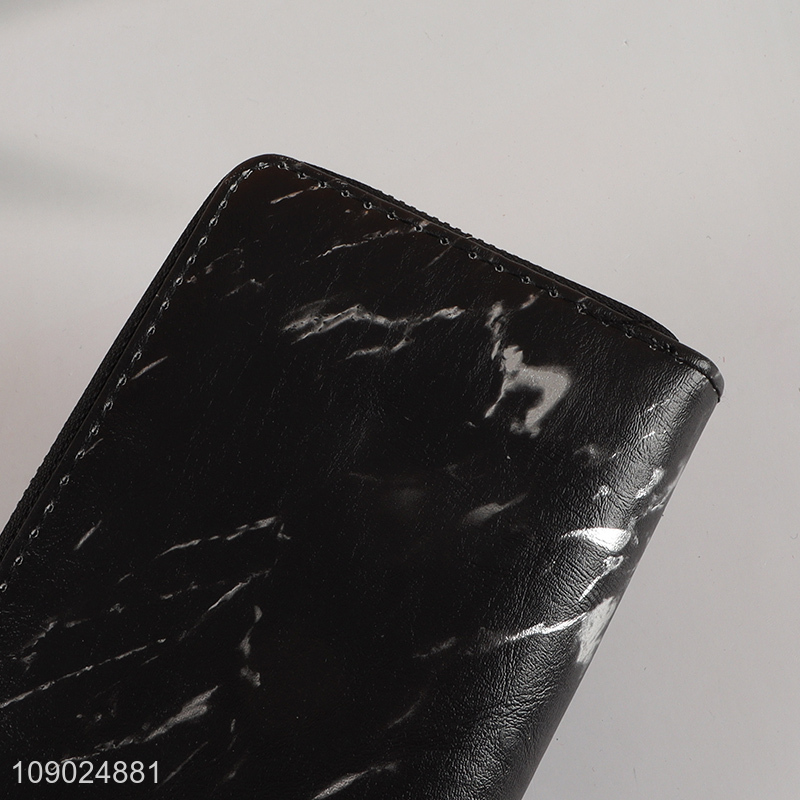 New arrival pu leather women fashionable long style wallet for sale