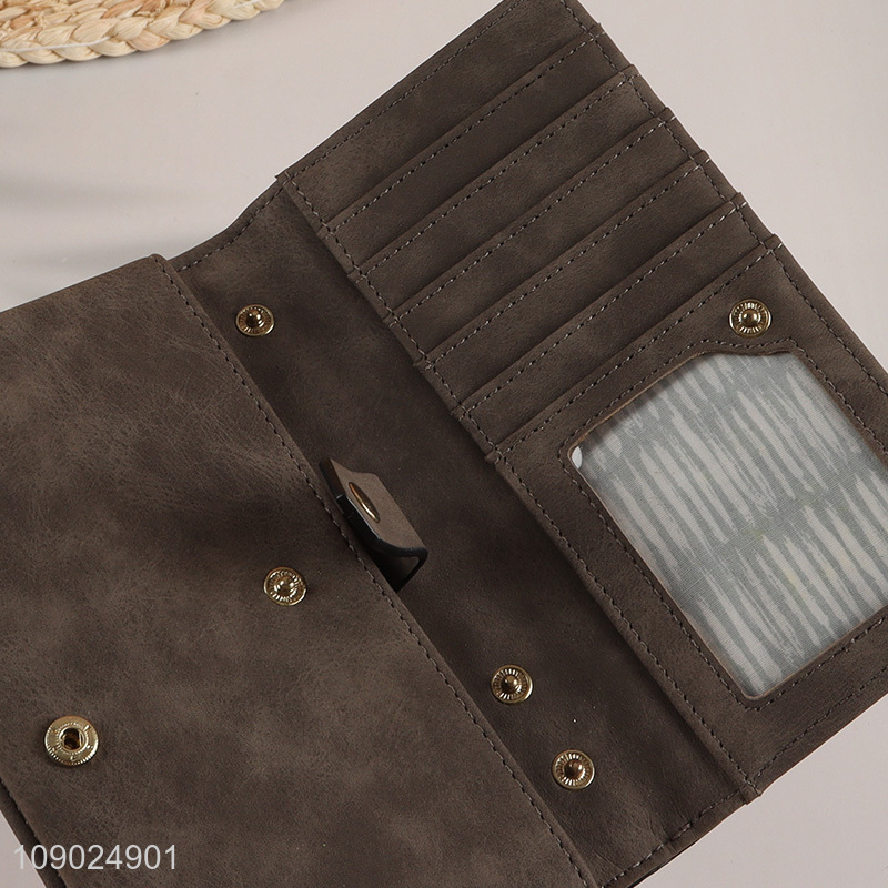 Hot products fashionable long style ladies wallet for gifts