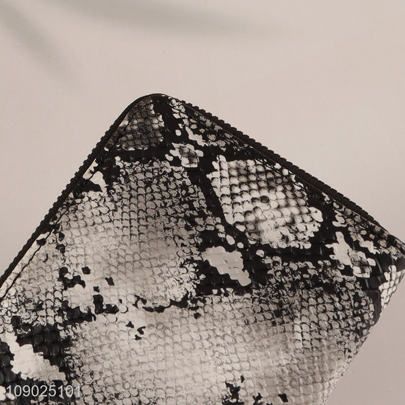 Top selling portable fashionable mini pu leather wallet with zipper