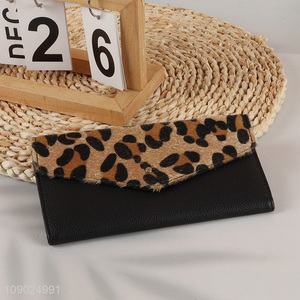 Top products fashionable leopard printed <em>women</em> <em>wallet</em> for gifts