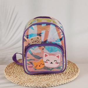 Hot selling cartoon animal pvc waterproof students kids <em>school</em> bag <em>backpack</em>