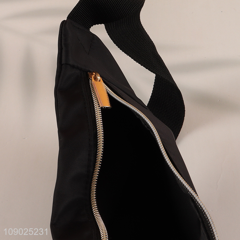 Best sale black portable lightweight outdoor sports waist bag wholesale