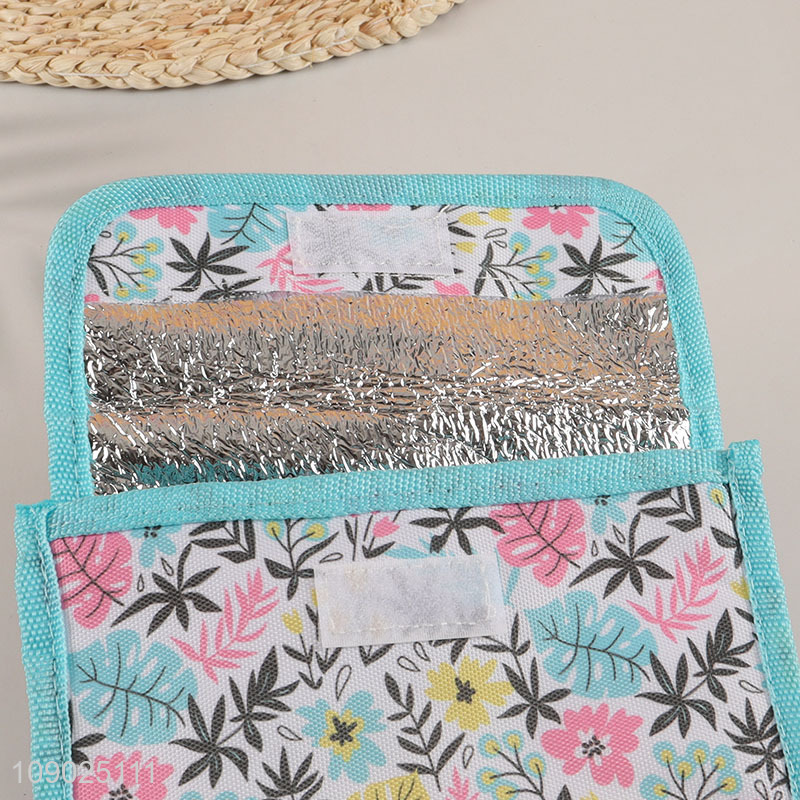 Hot products flower pattern portable insulated bag cooler bag for sale