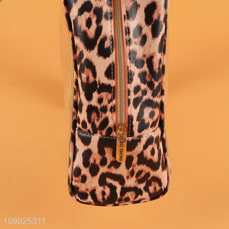 Hot products clear portable travel makeup bag cosmetic bag with handle