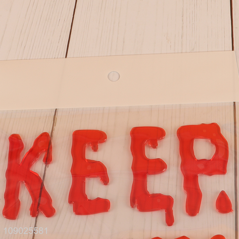 Hot Selling Halloween Gel Window Clings Bloody Window Stickers Decals