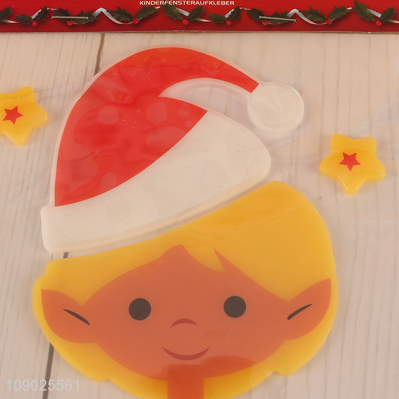 Online Wholesale Christmas Gel Window Clings Xmas Window Stickers for Kids