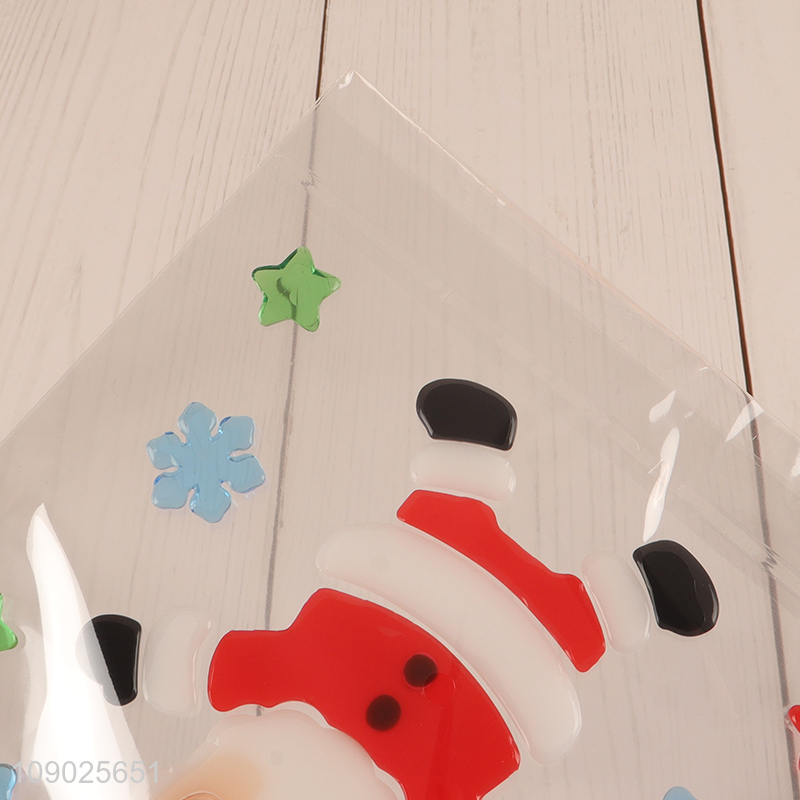 New Product Christmas Gel Window Clings Winter Holiday Window Stickers