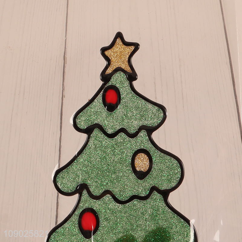 New Arrival PVC Christmas Window Clings Reusable Cartoon Window Decals