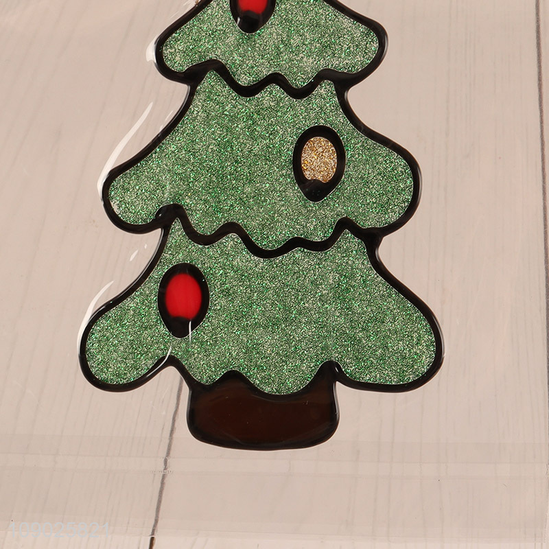 New Arrival PVC Christmas Window Clings Reusable Cartoon Window Decals