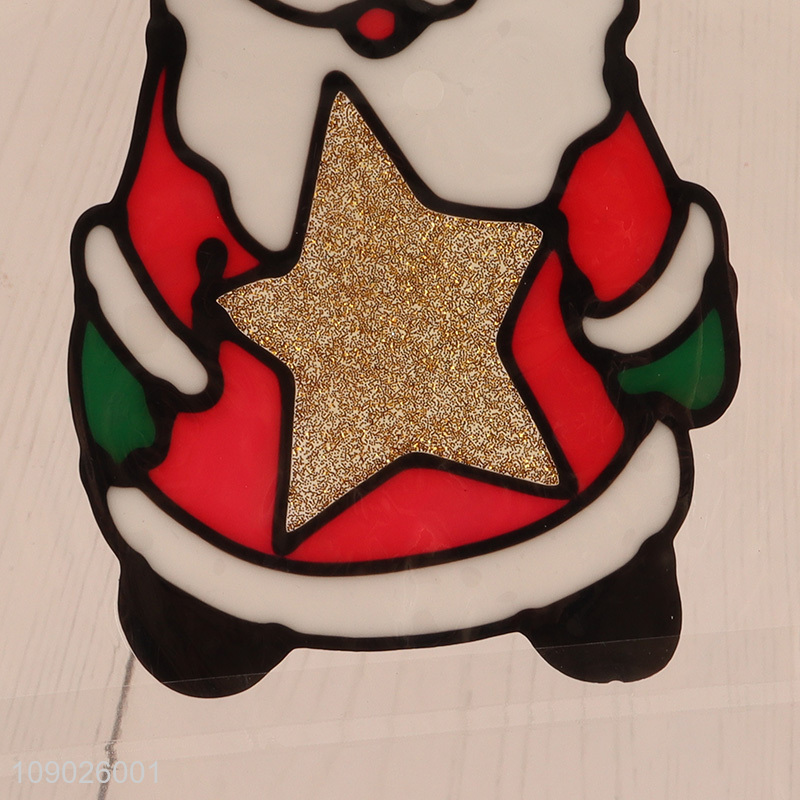 Online Wholesale PVC Christmas Window Stickers Cute Cartoon Window Clings