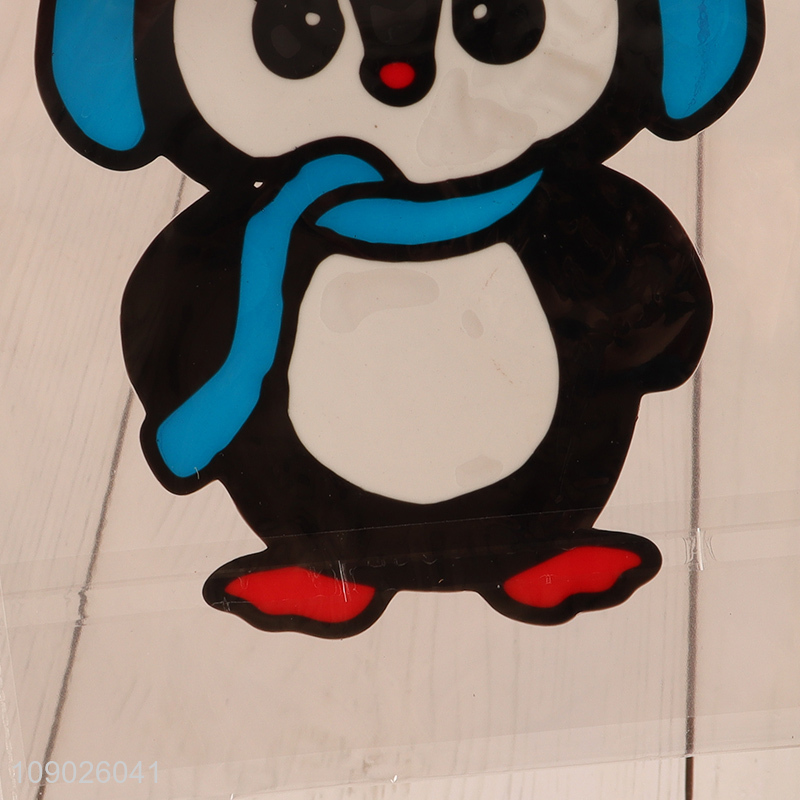 High Quality PVC Christmas Window Clings Reusable Xmas Window Stickers