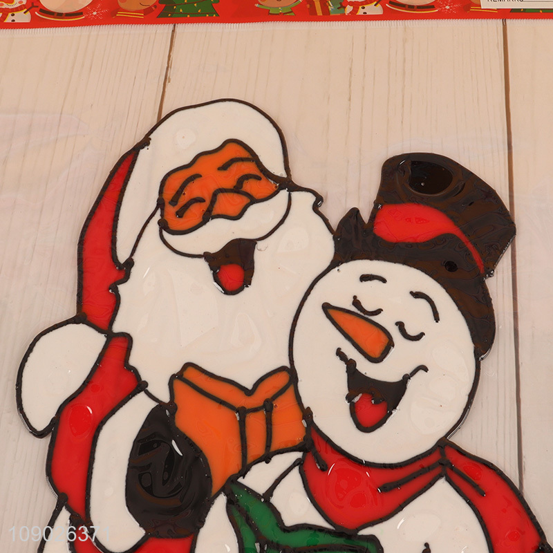 Factory Price PVC Christmas Window Stickers for Christmas Window Decoration