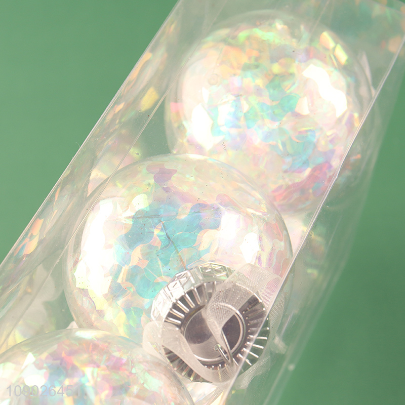 Good quality 6pcs PET Christmas tree hanging ornaments Christmas ball set